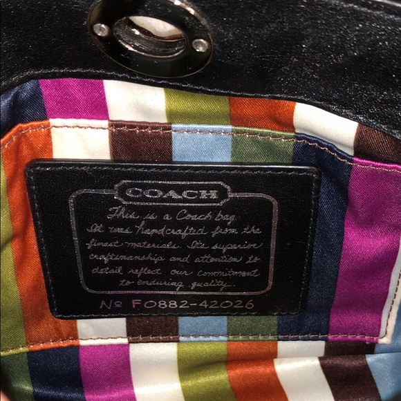 NWOT Black Silver Coach Wristlet - Picture 7 of 8